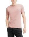 Allsaints Brace Brushed Cotton Crew Neck T-shirt In Hushed Pink