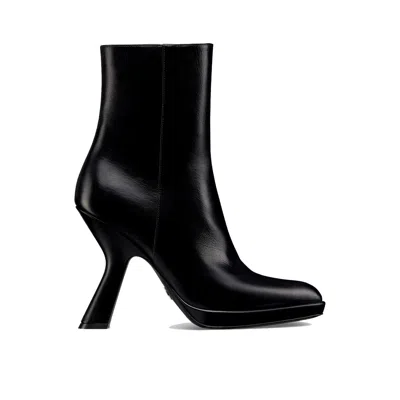 Dior D-fiction Ankle Boots In Black