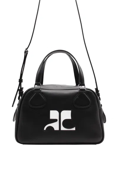 Courrèges Lacleather Bowling  Bags In Black