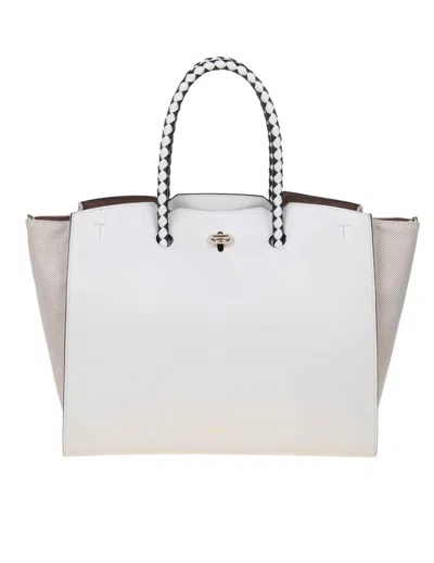 Furla Semi-rigid Shopping Bag In Marshmallow