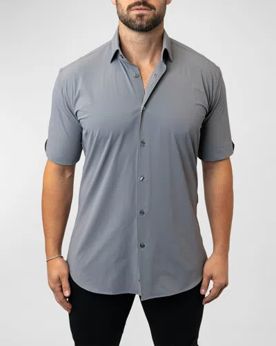 Maceoo Men's Galileo Stretch Core Sport Shirt In Grey