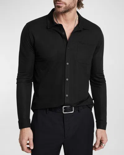 John Varvatos Mcgiles Regular Fit Button Down Shirt In Black