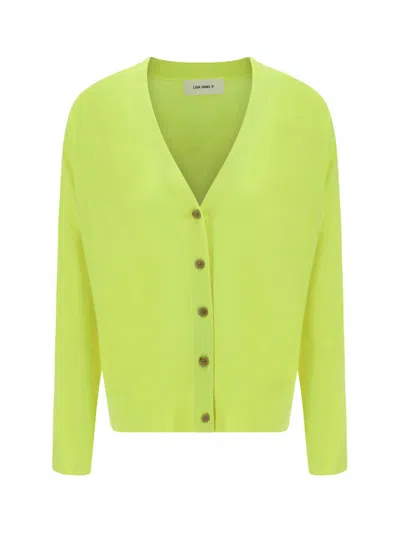 Lisa Yang Knitwear In Neon Citrus