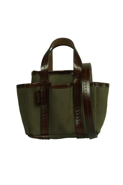 Max Mara Bags In Verde Scuro / T.moro