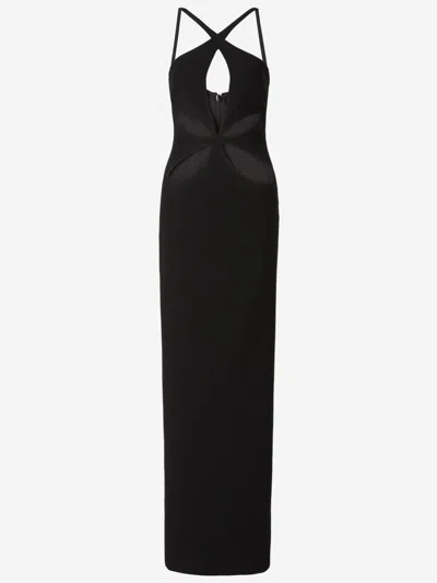 Monot Mônot Maxi Asymmetric Dress In Negre