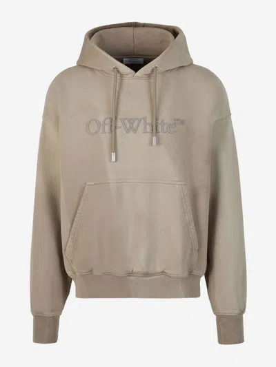 Off-white Embossed Logo Sweatshirt In Fallen Shoulders