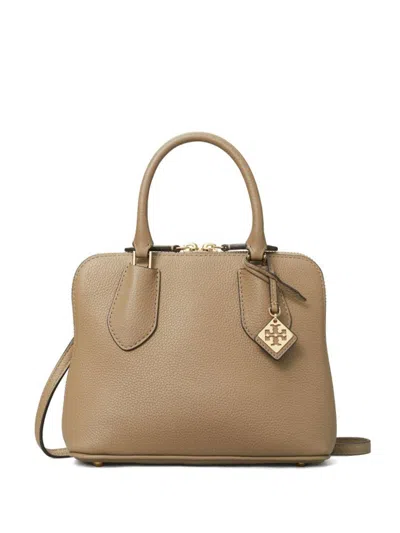 Tory Burch Swing Mini Leaher Handbag In Dove Grey