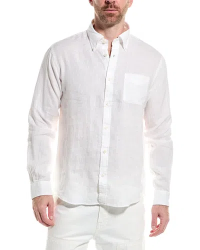 Brooks Brothers Regular Linen Shirt In White