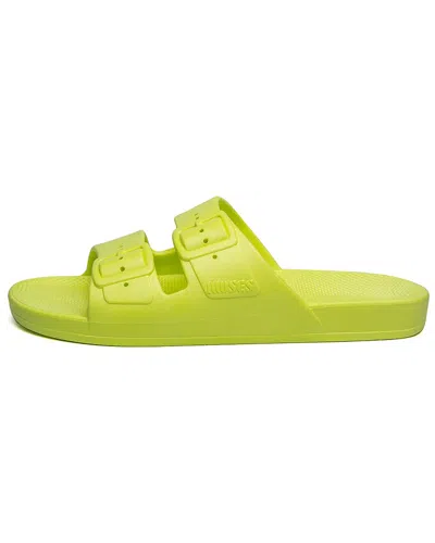 Freedom Moses Two-strap Slides In Yellow