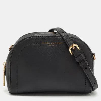 Pre-owned Marc Jacobs Black Leather Playback Dome Crossbody Bag