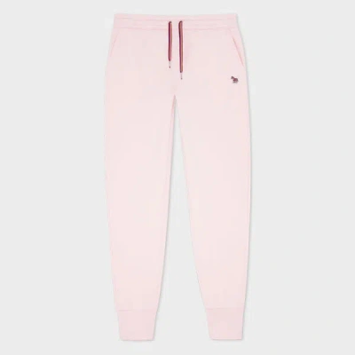 Ps By Paul Smith Women's Pink Zebra Logo Cotton Sweatpants