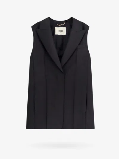 Fendi Vest In Black