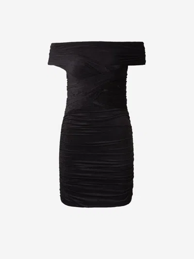 Alexander Wang Suede Mini Dress In Black