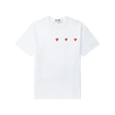 Comme Des Garçons Play T-shirts In White