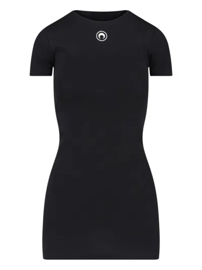 Marine Serre Dresses In Black