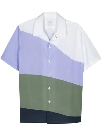 Ps By Paul Smith Ps Paul Smith Mens Ss Casual Fit Shirt Clothing In Pink & Purple