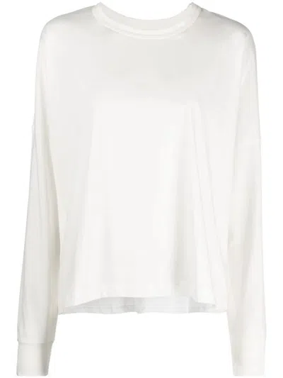 Studio Nicholson Dropped-shoulder Cotton Long-sleeved T-shirt In Optic White
