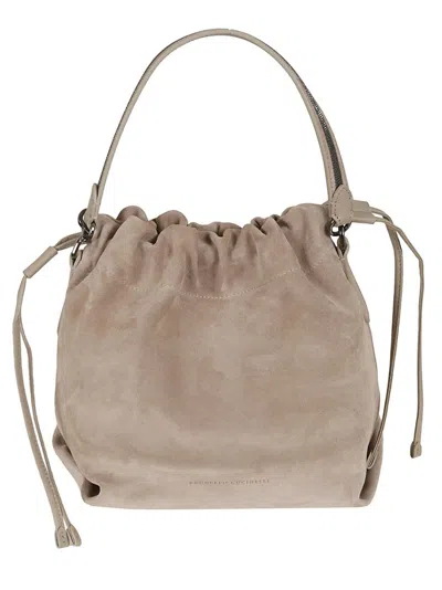 Brunello Cucinelli Drawstring In Beige