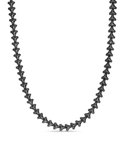David Yurman Men's Armory Necklace In Titanium In Black Diamond