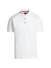 Kiton Short-sleeve Cotton Polo Shirt In White