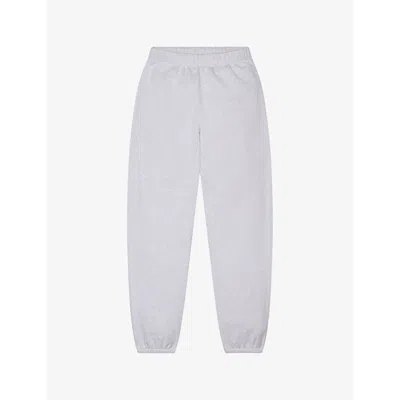 Khy Womens Heather Grey Tapered-leg Mid-rise Cotton-terry Jogging Bottoms