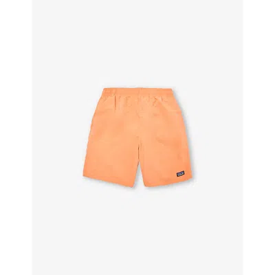 Patagonia Boys Coho Coral Kids Baggies Brand-patch Recycled-nylon Shorts 5-14 Years
