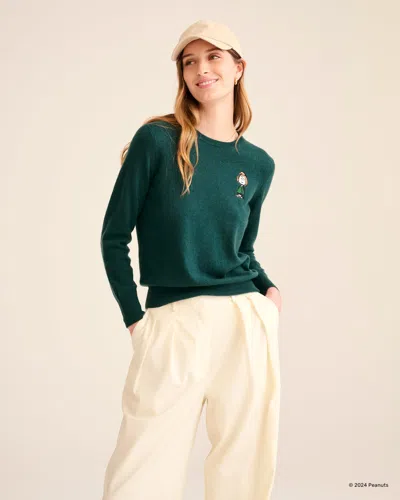 Naadam Women's Peppermint Patty Cashmere Sweater In Pine