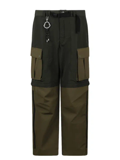 Moncler Genius Cargo Technical Trousers In Green