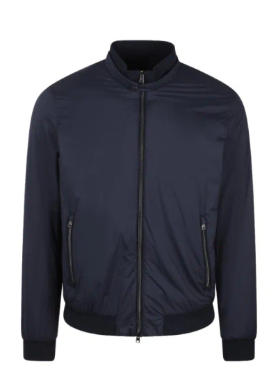 Herno Ultralight Bomber Jacket In Blue