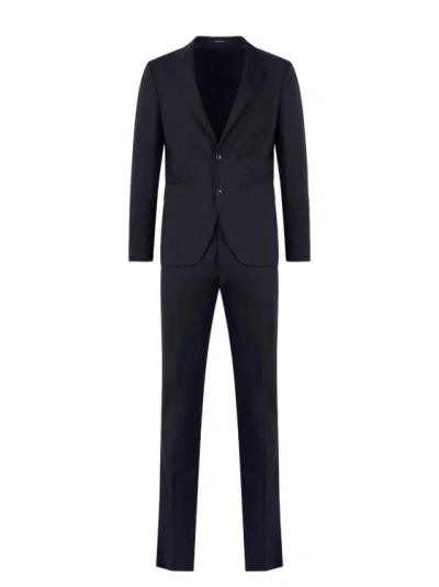 Tagliatore 3 Pieces Single Breasted Tailored Suit In Blue