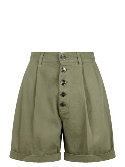 Etro Cotton Shorts In Green