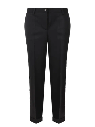 P.a.r.o.s.h Embroidered Trousers In Black