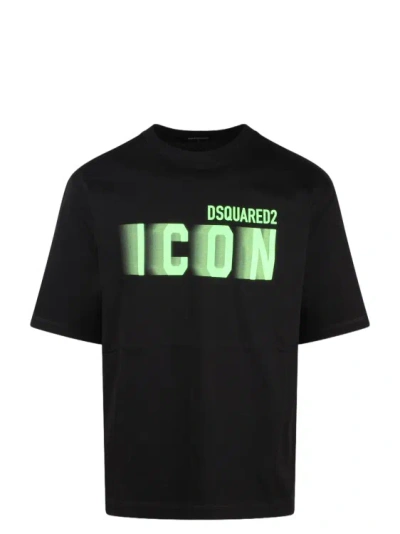 Dsquared2 Icon Blur Loose Fit T-shirt In Black