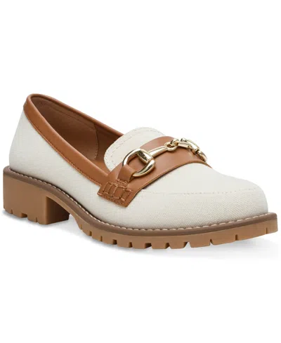 Dv Dolce Vita Women's Celeste Tailored Hardware Chain Lug Sole Loafers In Natural