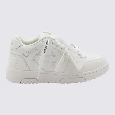 Off-white White Leather Out Of Office Sneakers In White/white