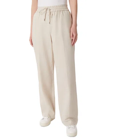 Jones New York Women's Pull-on Drawstring Wide-leg Trousers In Natural