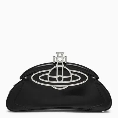 Vivienne Westwood Amber Clutch Bag In Black