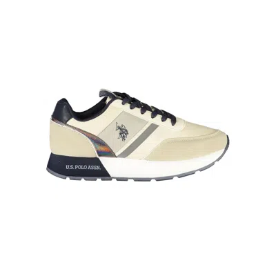 U.s. Polo Assn Beige Polyester Trainer In Neutral