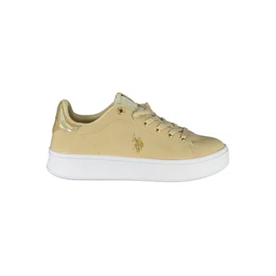 U.s. Polo Assn Beige Polyester Trainer In Neutral