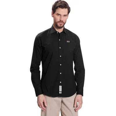 La Martina Black Cotton Shirt