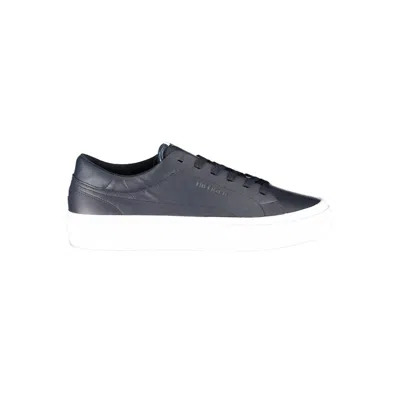 Tommy Hilfiger Blue Polyester Sneaker In White