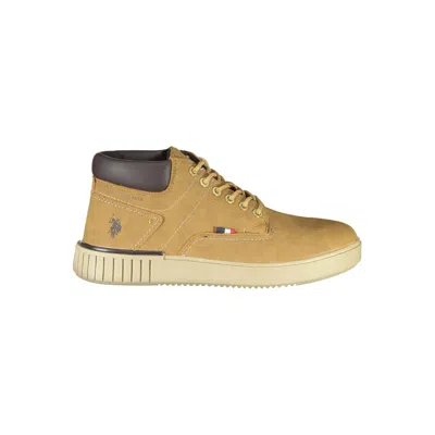 U.s. Polo Assn Brown Polyester Sneaker In Neutral