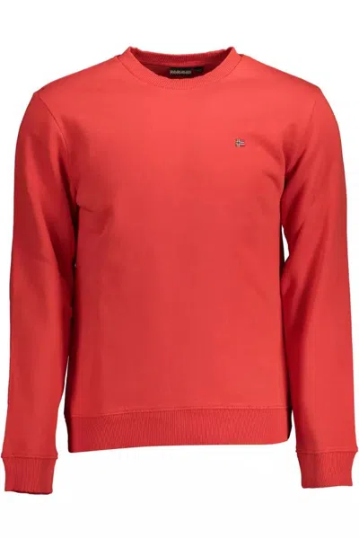 Napapijri Pink Cotton Sweater In Orange