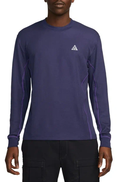 Nike Men's  Acg Dri-fit Adv "goat Rocks" Long-sleeve Winterized Top In Purple