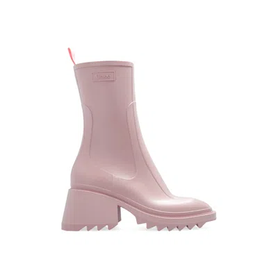Chloé Chloe Betty Rain Boots In Pink