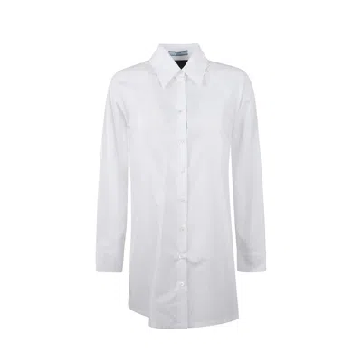 Prada Shirt Dress In White