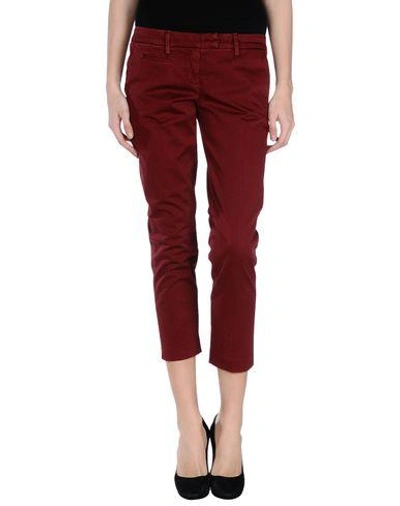 Dondup Casual Trousers In Maroon