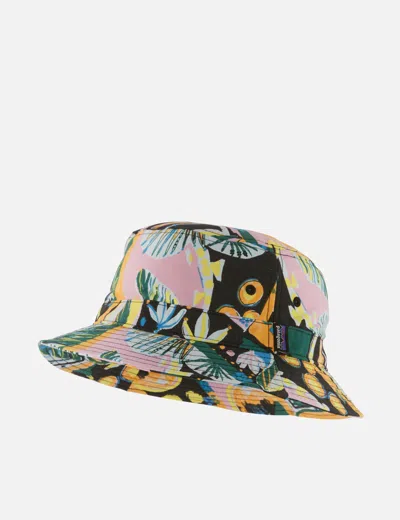 Patagonia Wavefarer Island Seeds Bucket Hat In Purple