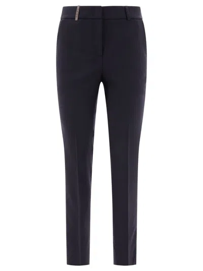 Peserico "sign" Trousers In Blue