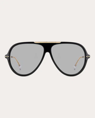 Isabel Marant Women's Black & Goldtone Aviator Sunglasses